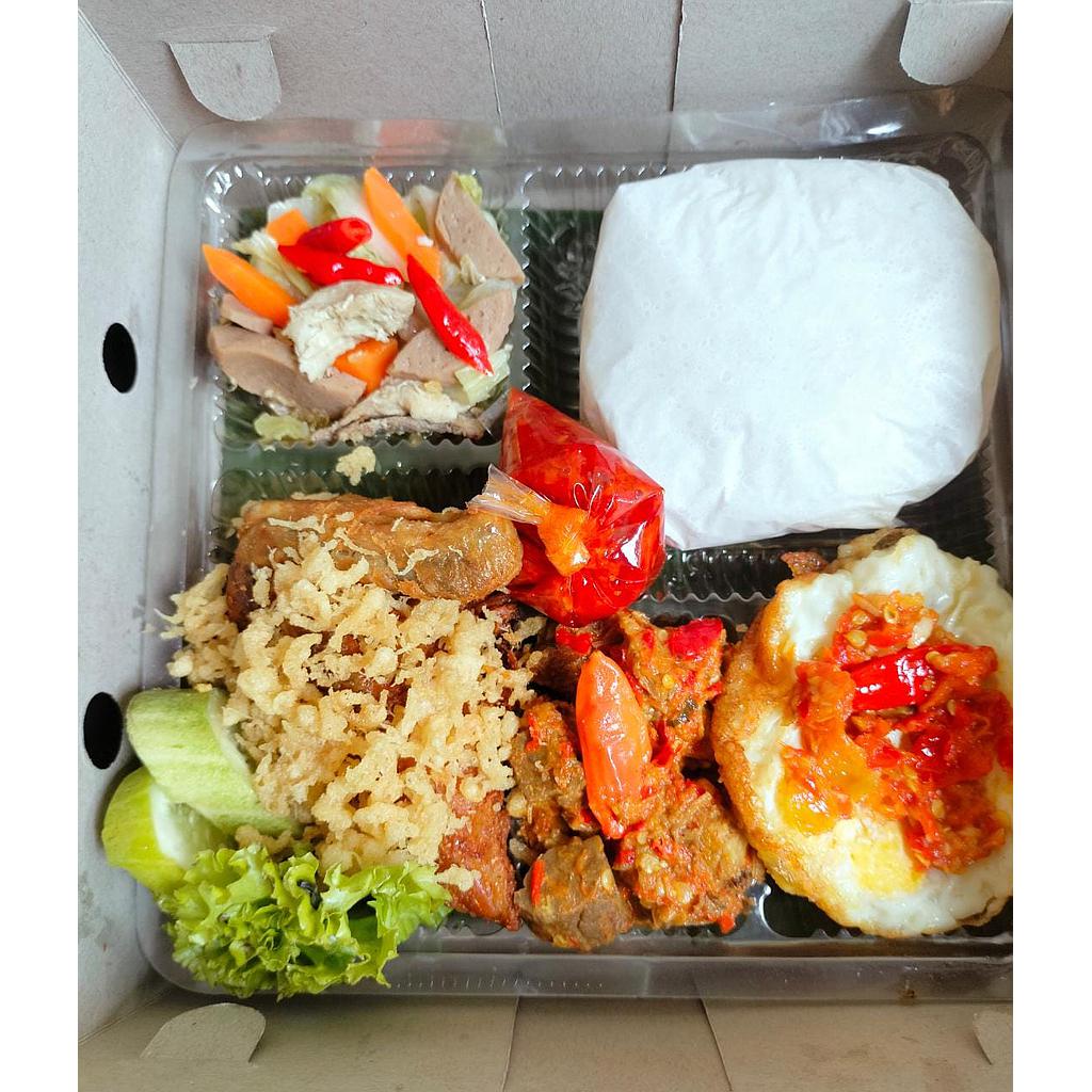 Paket nasi ayam goreng tulang lunak_kemangi Catering