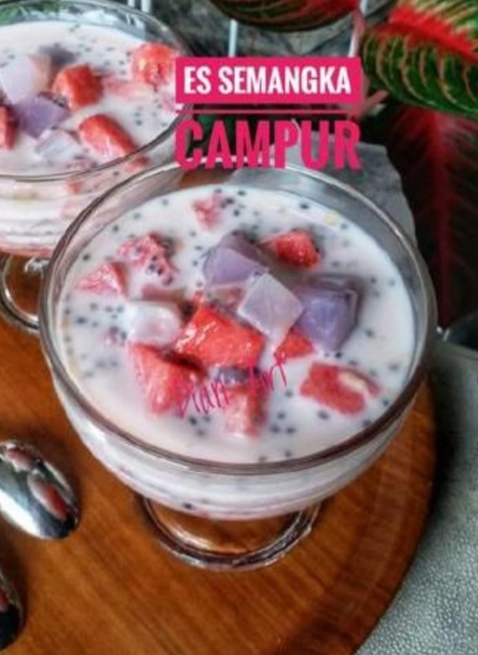 PMT Posyandu Es Semangka Campur - Dapoer Mak Lebar