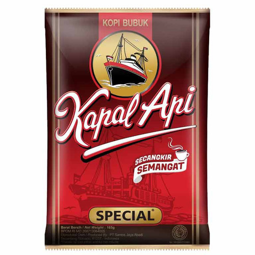 Kopi Bubuk 165gr (Kapal Api Special Merah 165gr)
