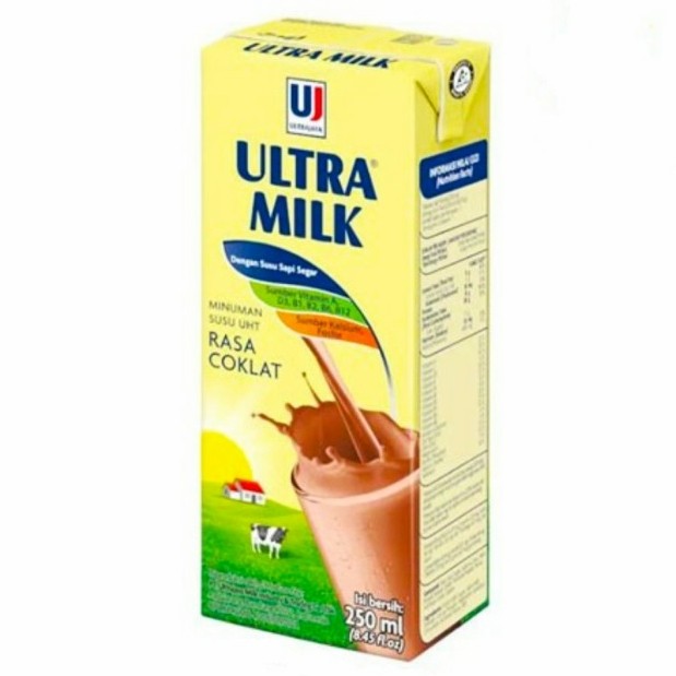 Susu Cair 250ml isi 24 (Ultra Milk 250 Ml)