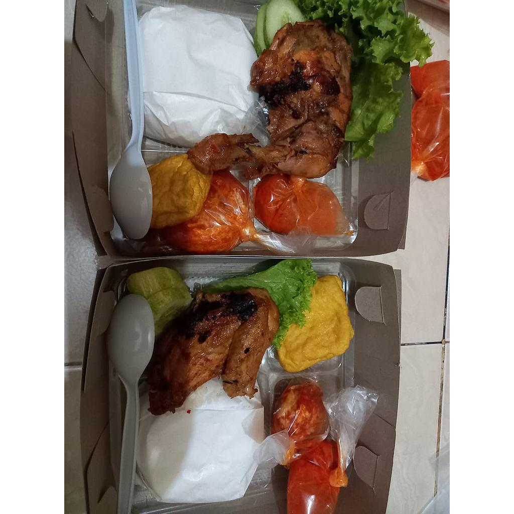 Nasi Abuya Meruya Ayam Bakar / Daging/ Ikan Kombinasi
