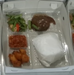 Paket Nasi Daging Lapis