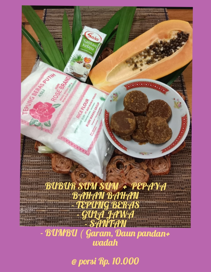 PMT Lansia Bubur sumsum dan pepaya