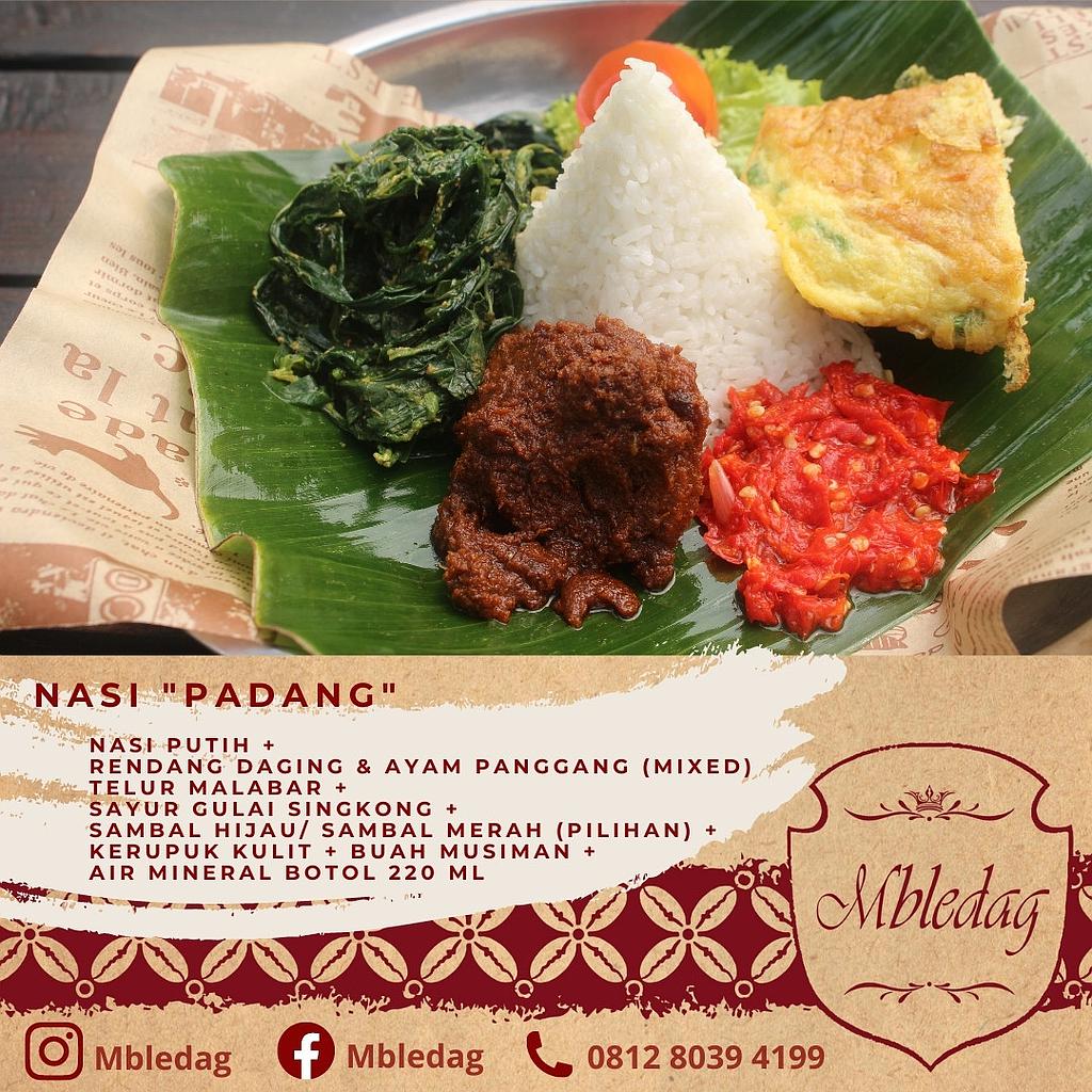 Nasi Kapau Padang (Box) by Mbledag Catering