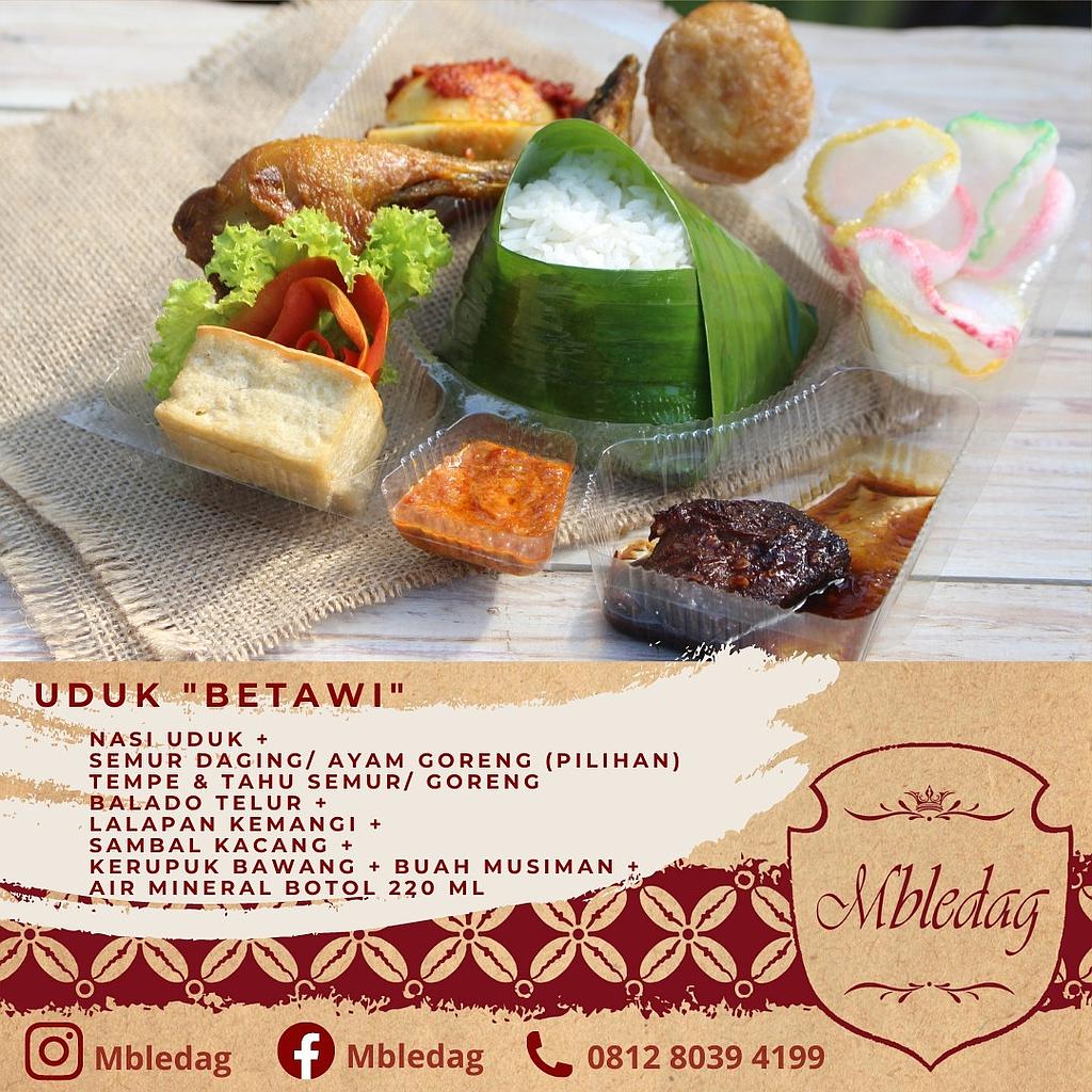 Nasi Uduk Betawi (Box) by Mbledag Catering