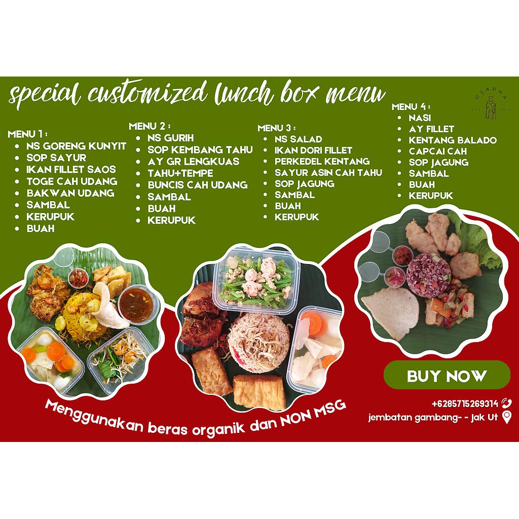 Lunch box nasi organik menu 3
