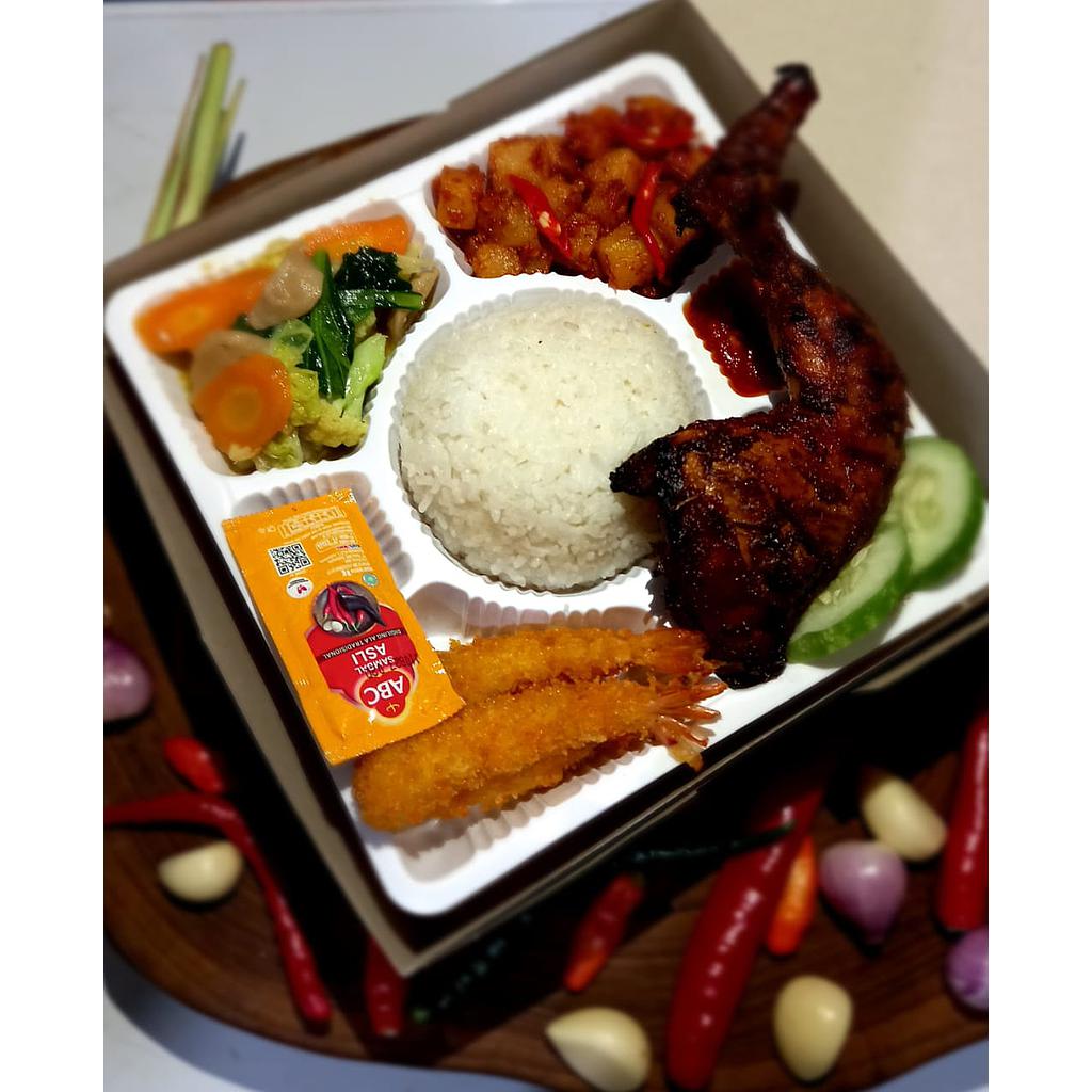 NASI BOX AYAM BAKAR MAS KARMO