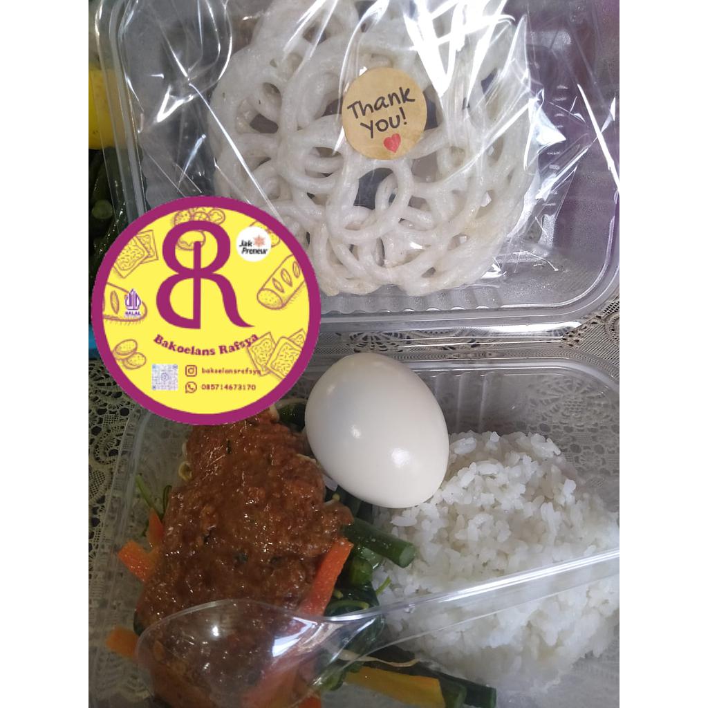 Nasi Pecel Komplit (Paket Ekonomis)