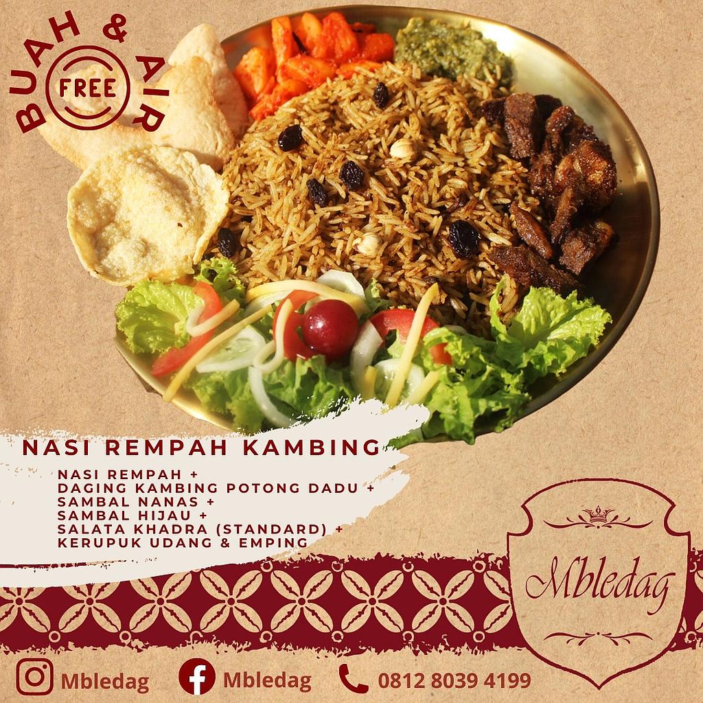 Nasi Kabuli Rempah (Box) by Mbledag Catering