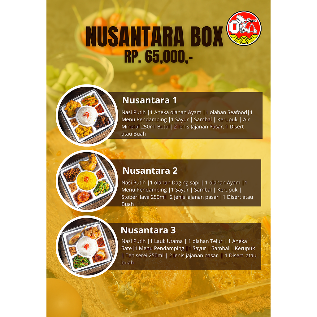 Nusantra box - Paket komplit Dapur oka