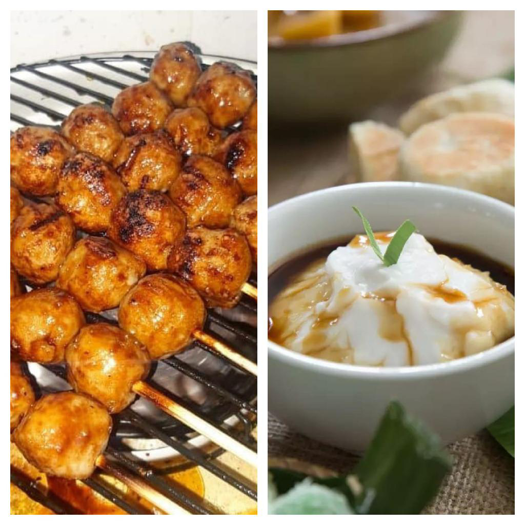 Bubur Sumsum dan Pentol Bakso