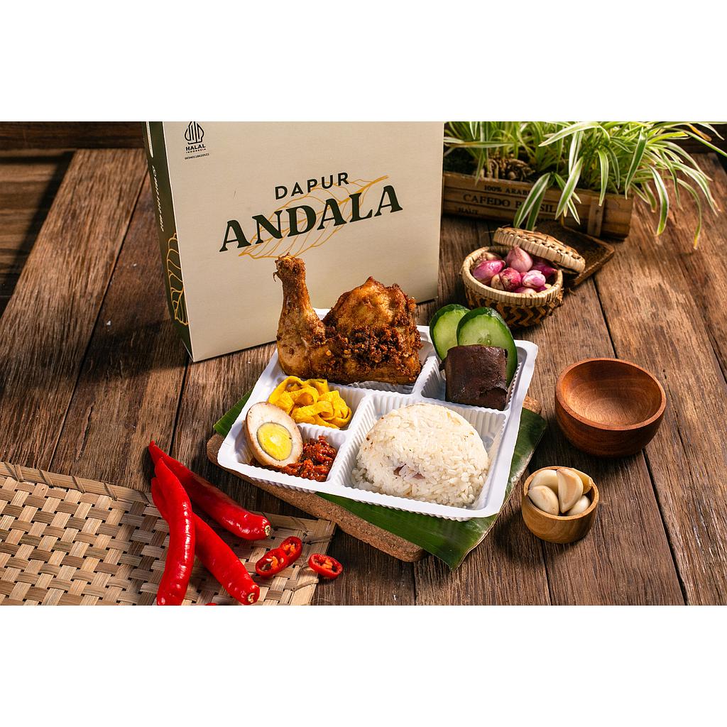 Lunch Box Nasi bogana komplit | Dapur Andala @47.000