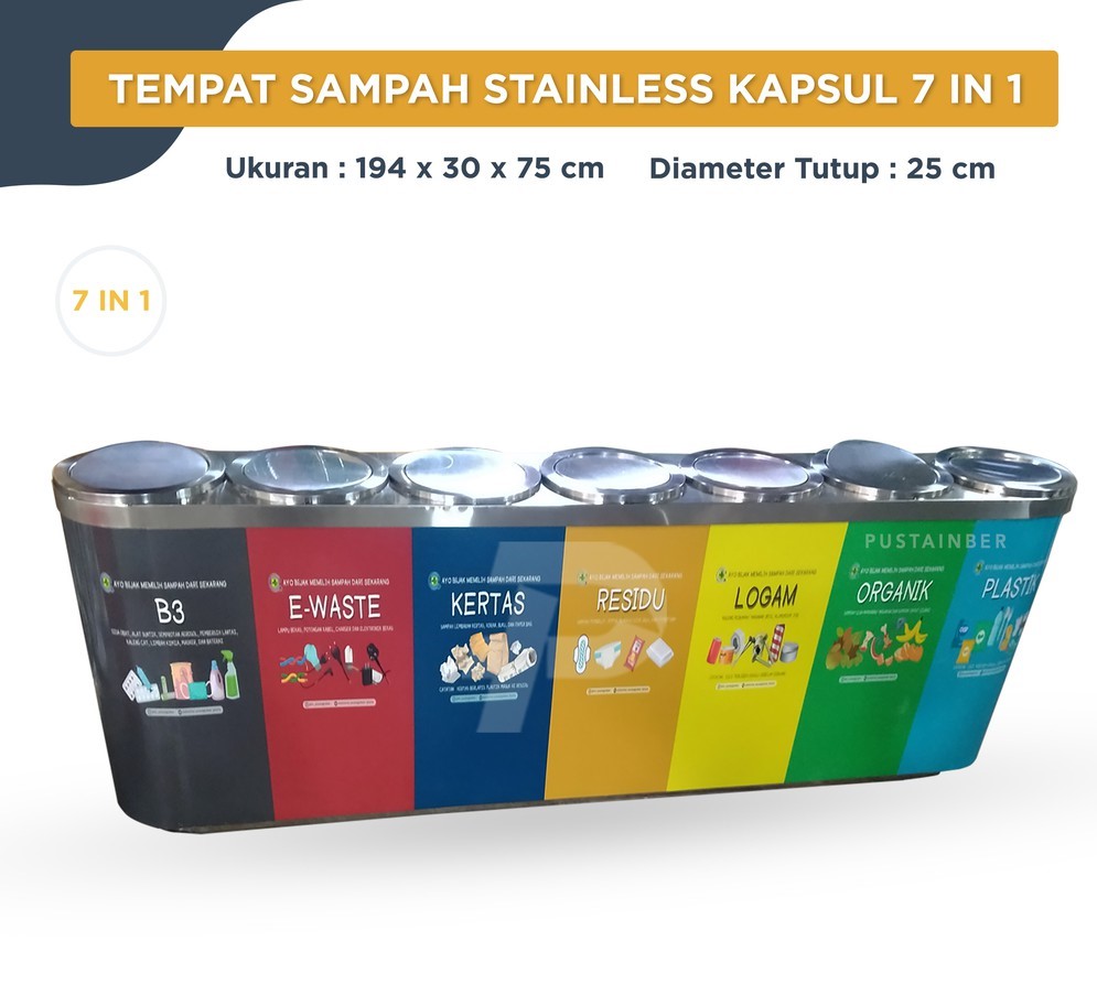 Tempat Sampah 7 Pemilahan