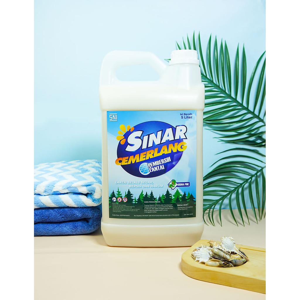 Pembersih Lantai Sinar Cemerlang Aroma Pine 5 Liter