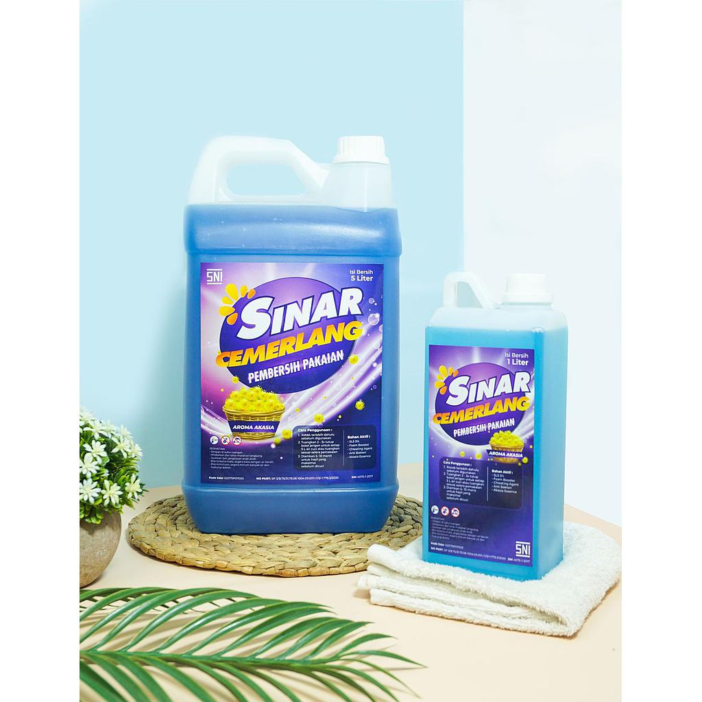 Detergen Sinar Cemerlang Aroma Akasia 5 Liter