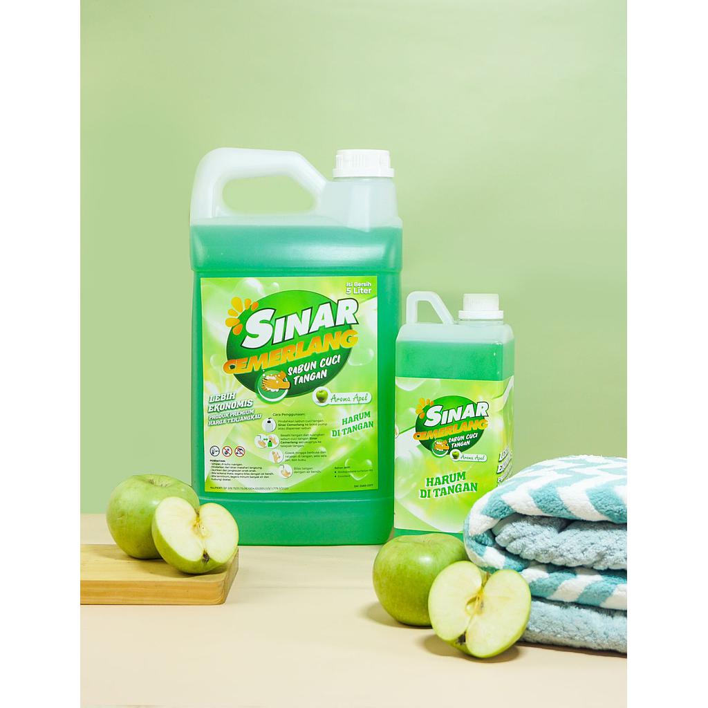 Sabun Cuci Tangan Sinar Cemerlang Aroma Apel 5 Liter