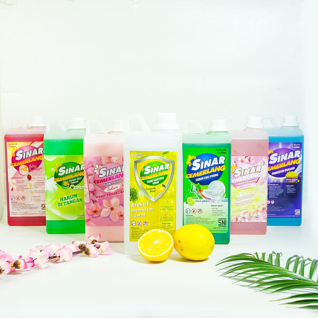 Sabun Cuci Tangan Sinar Cemerlang Aroma Strawberry 1 Liter