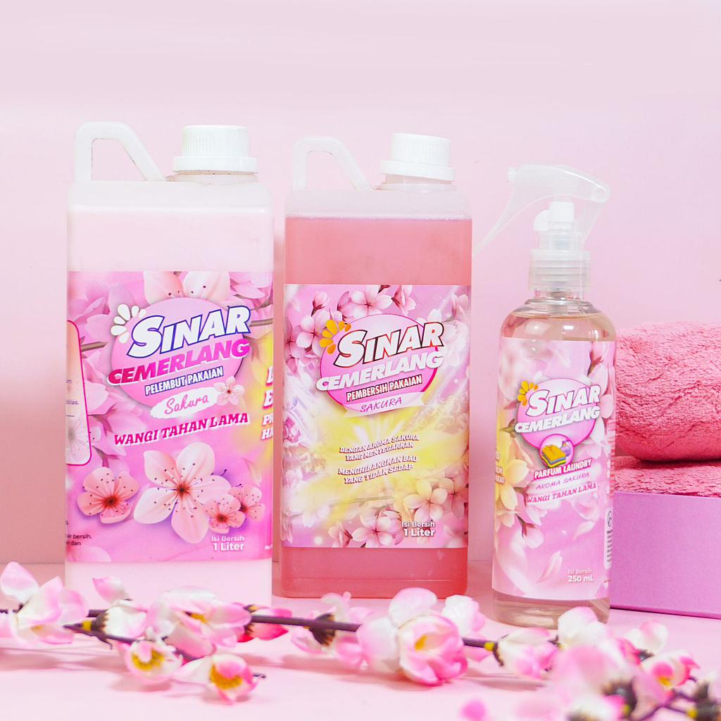 Parfum Laundry Sinar Cemerlang Aroma Sakura 1 Liter