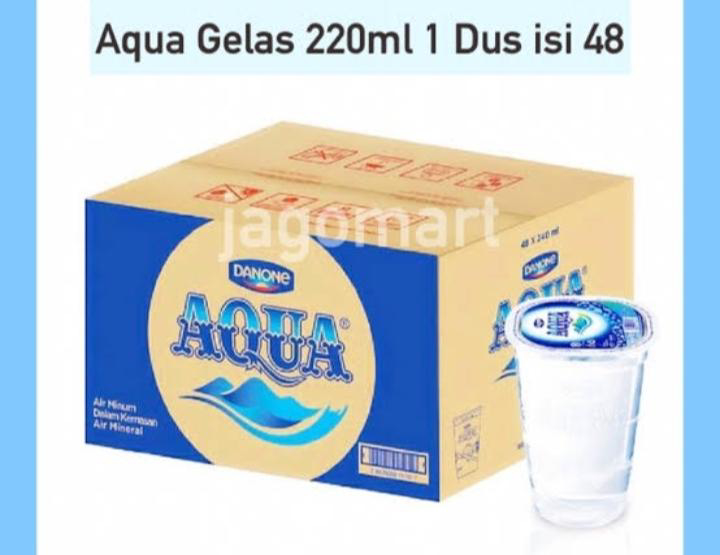 Isi Aqua gelas 220 ml