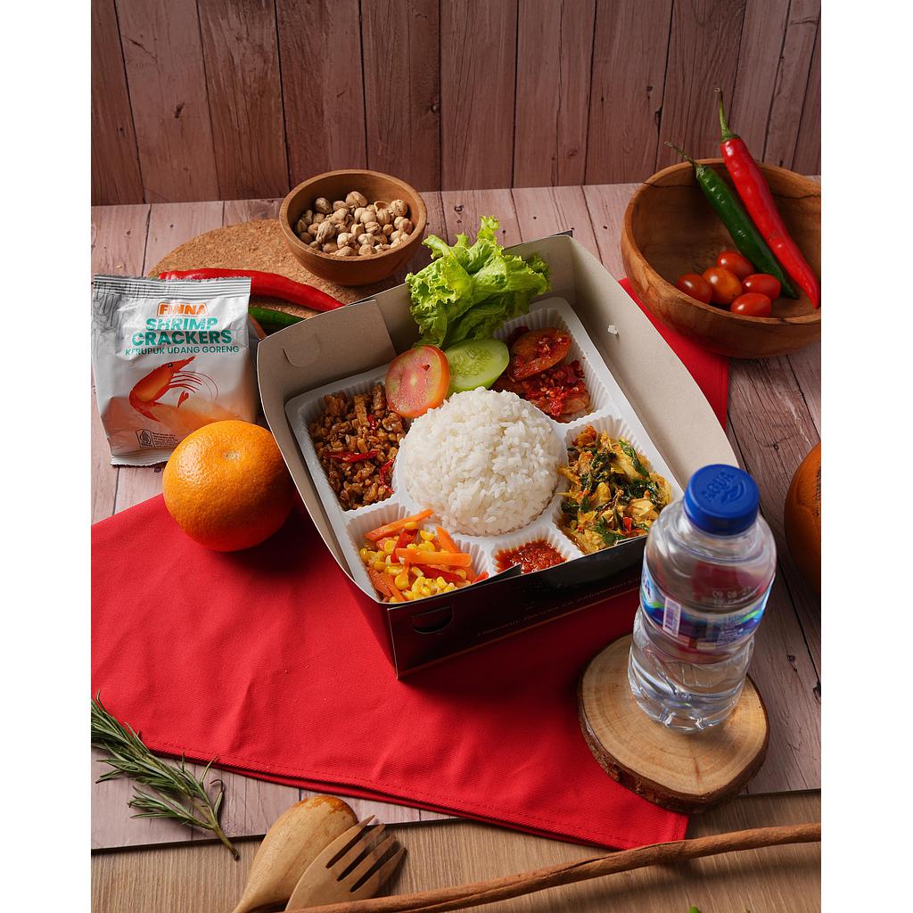 Nasi Box Udang Balado