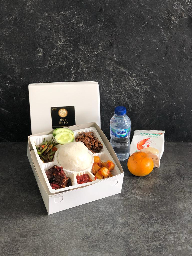 Nasi Box Rendang Suwir