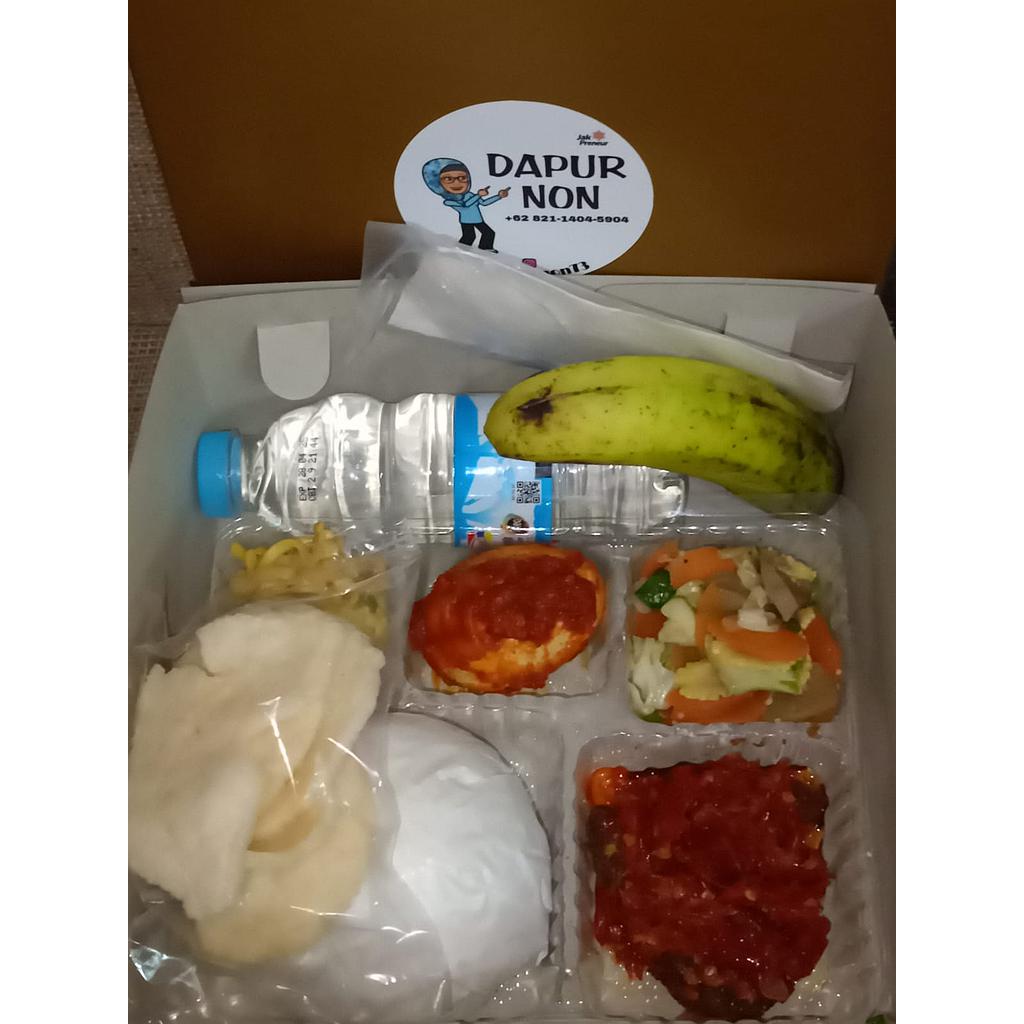 PAKET NASI BOX II Daging Balado DAPUR NON