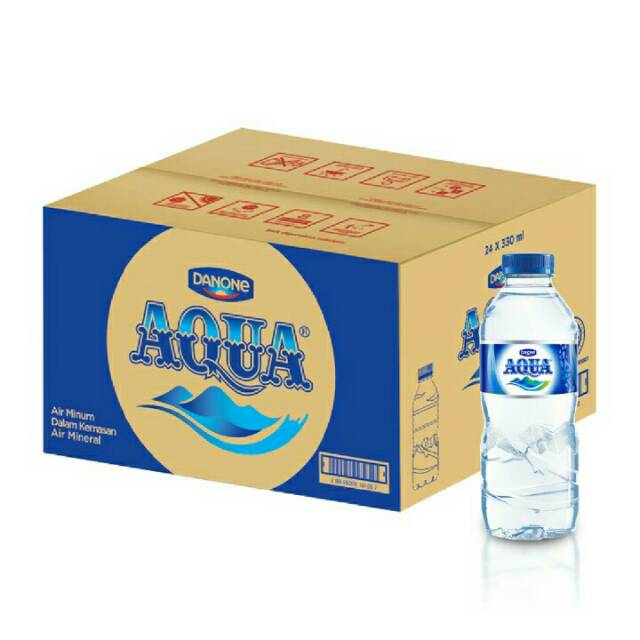 Aqua botol 330ml per dus