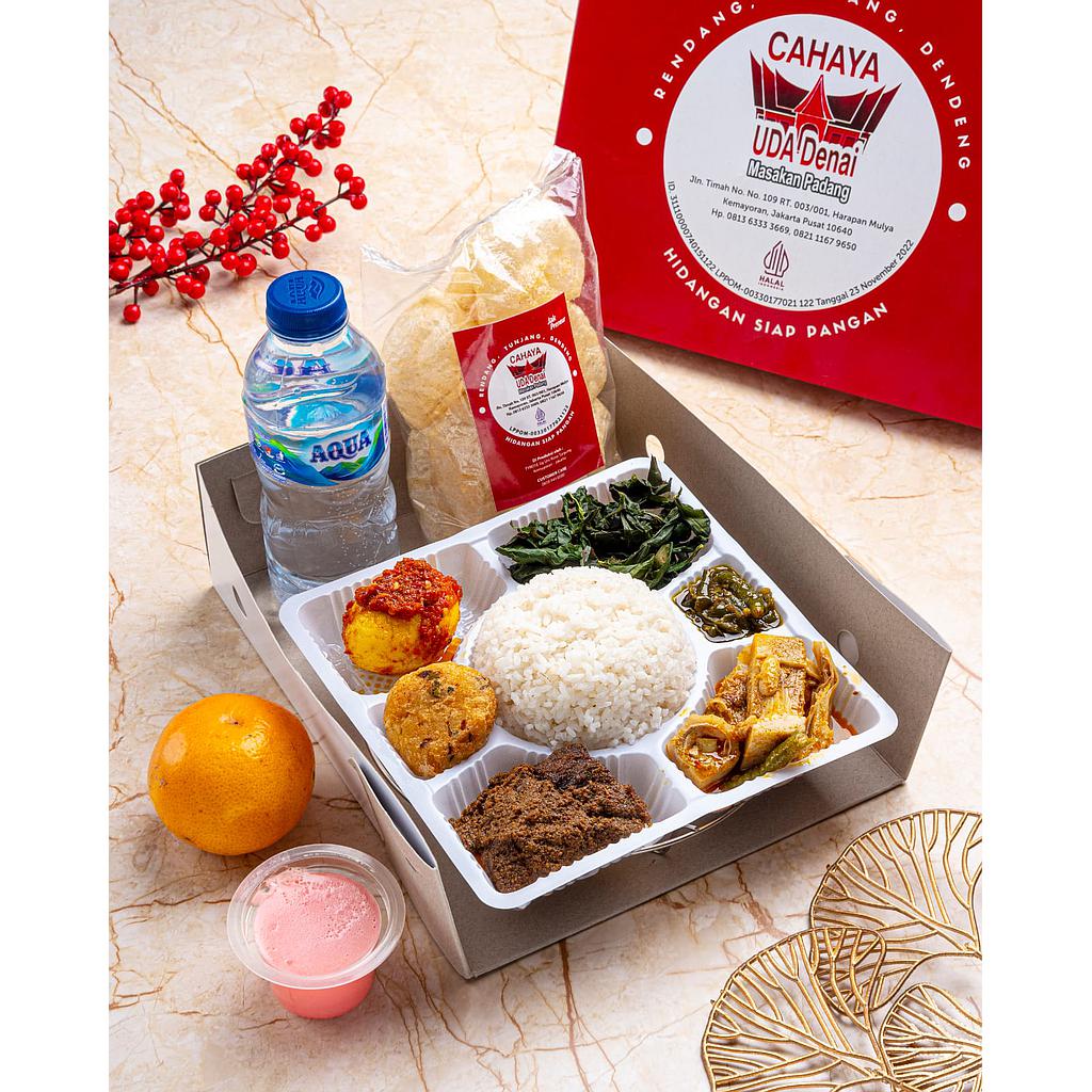 Nasi Box Daging Rendang Cahaya Uda Denai