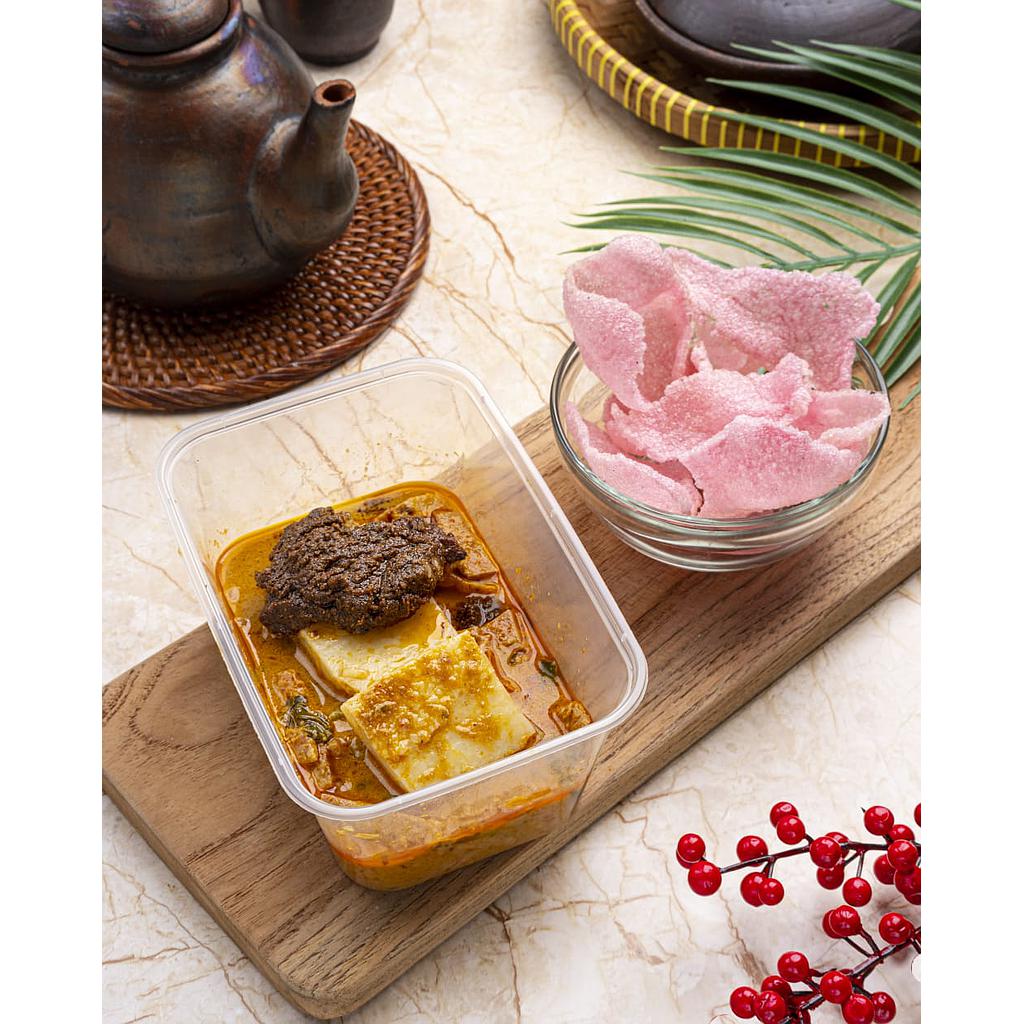 Lontong Sayur Daging Rendang