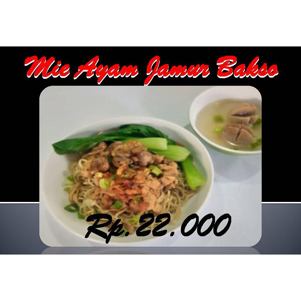 Mie Ayam Jamur Bakso