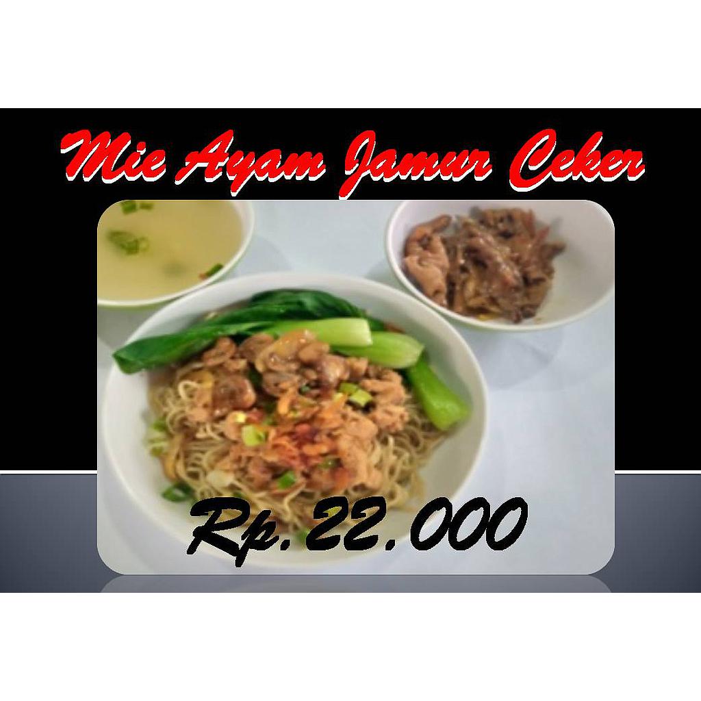 Mie Ayam Jamur Ceker
