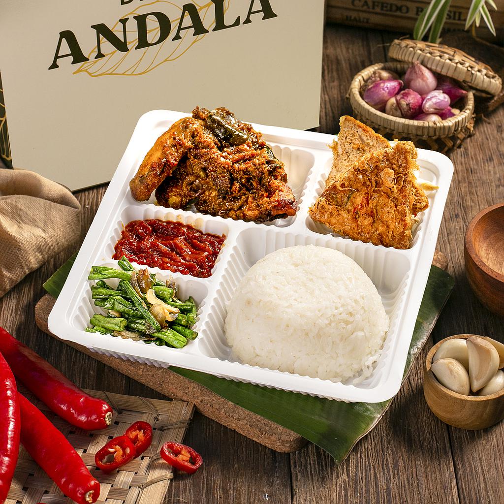 Lunch Box Nasi Ayam Bakar | Dapur Andala @33.000