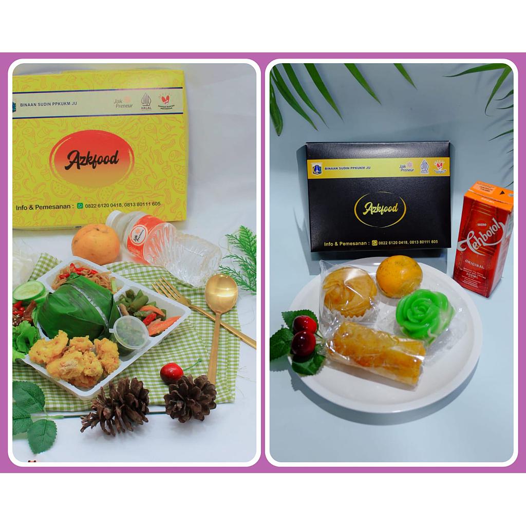 Paket Komplit Snack dan Nasi