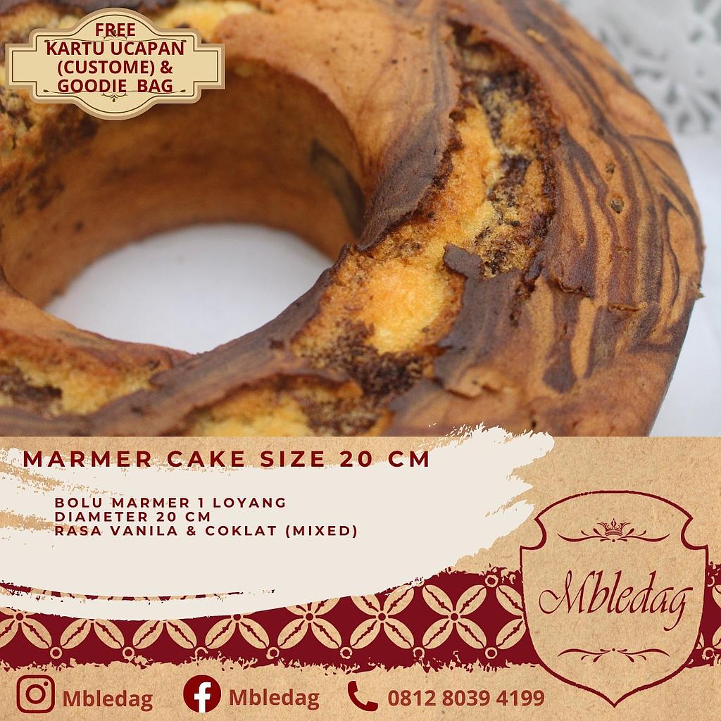 Marmer Cake Size 20 Cm