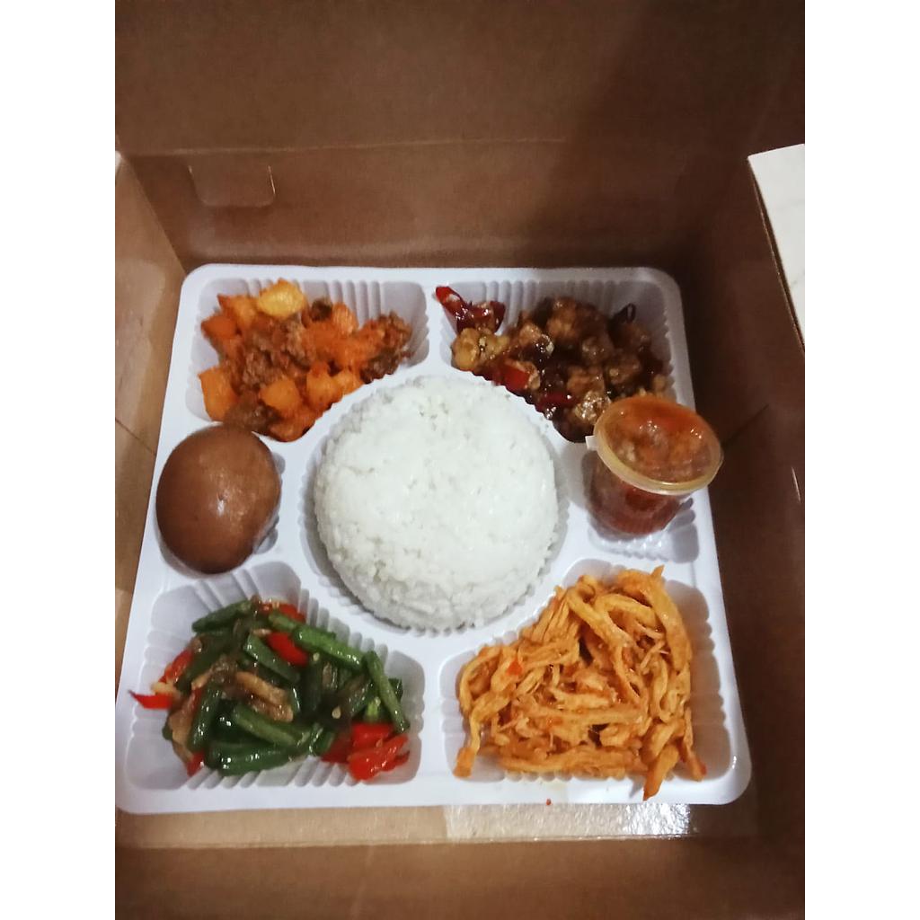 Paket nasi box 3, nasi bogana