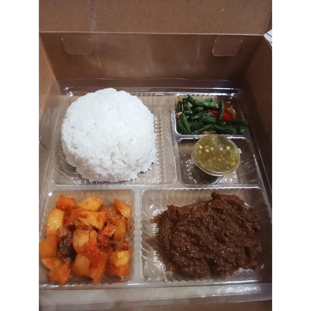 Paket nasi box 4, nasi rames