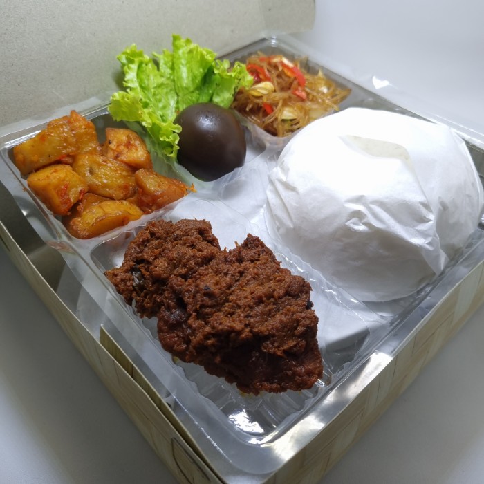 Paket Nasi Box Rendang Kanjeng Nyonyah