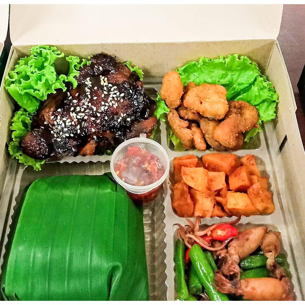 Nasi box ayam bakar al n ros