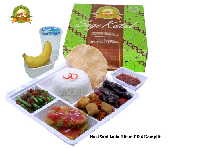 Nasi Sapi Lada Hitam PD 6 Bu Broto