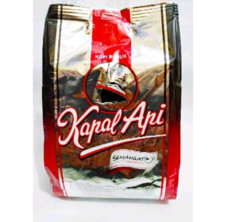 Kopi Bubuk Hitam Kapal Api Silver 