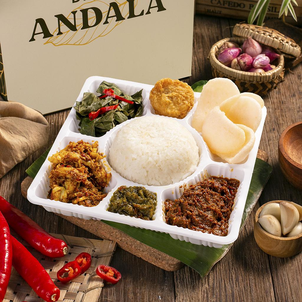 Lunch Box Nasi Padang Komplit | Dapur Andala @47.000