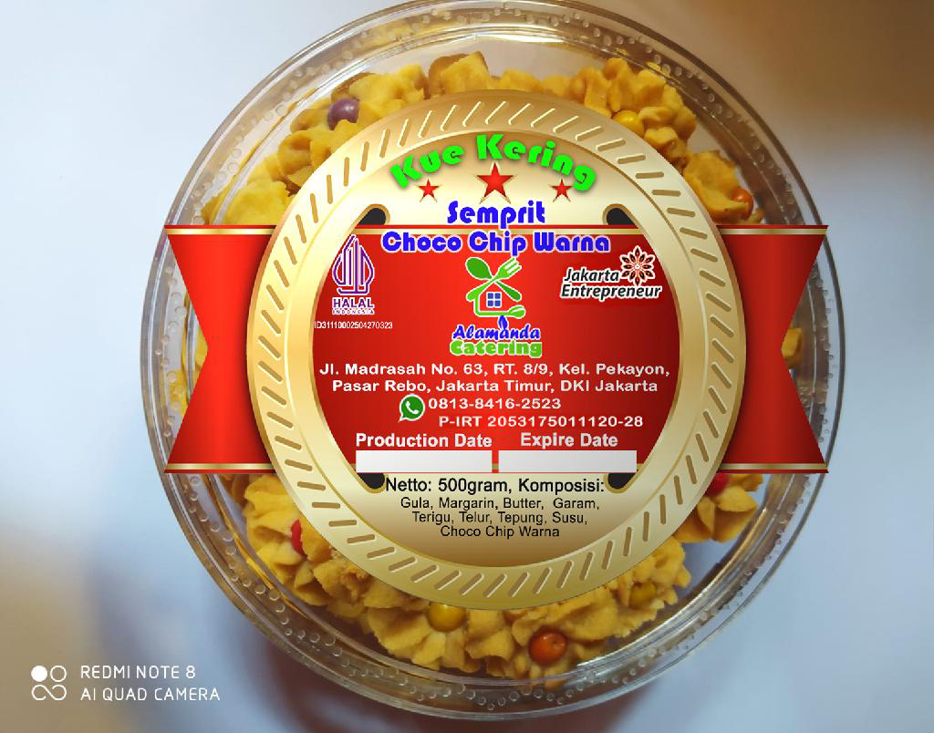 Semprit Choco Chip Warna