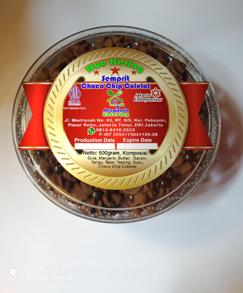 Semprit Choco Chip Coklat
