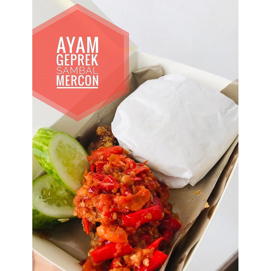 Menu Ayam Geprek Sambal Mercon By Dapur Catering