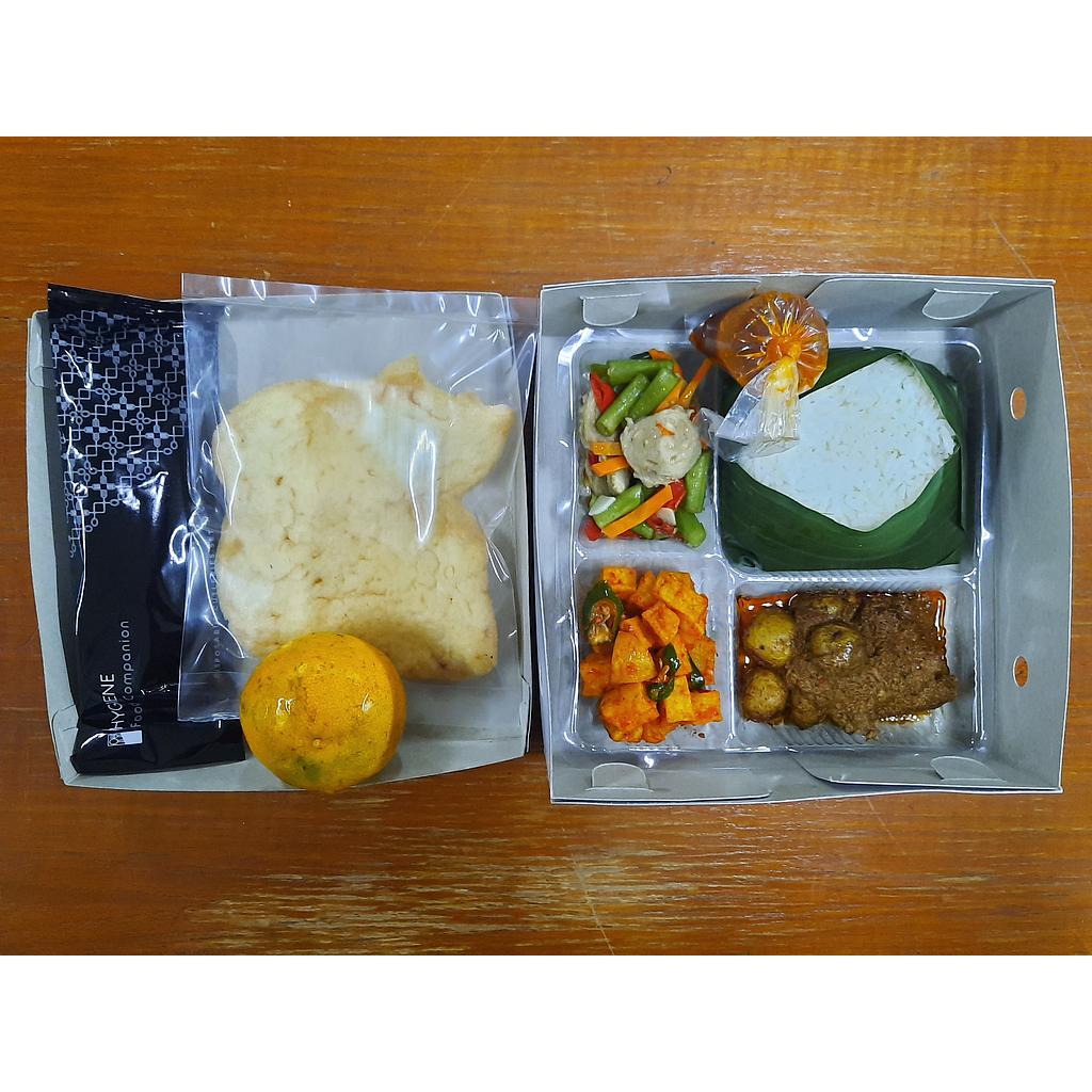 Paket 2 Nasi Putih Lengkap My Flow (isi 25 box)