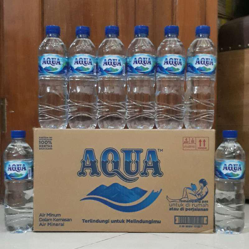 AQUA 600ml dan LE MINERAL 600ml