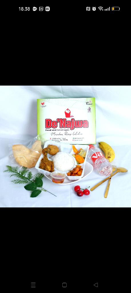 paket nasi ayam goreng komplit