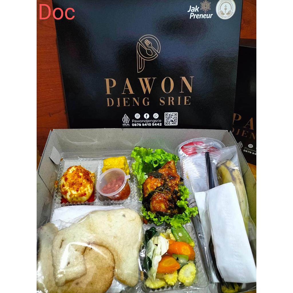 20 PAKET NASI BOX DAN SNACK BOX