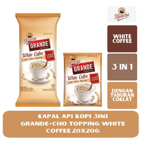 KAPAL API 3 IN 1 PACK ISI 20 SACHET X 20 GR
