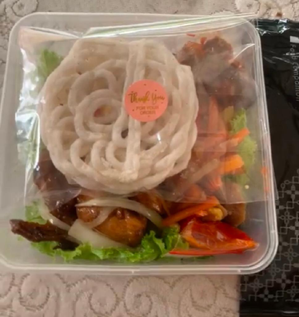 Nasi Ayam Goreng Kecap dan Sambel Goreng Ati